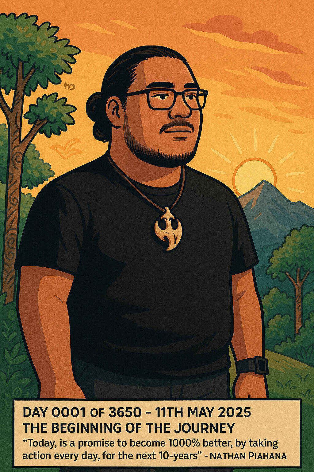 Day 0001 of the 10-year journey Day 1 of Nathan's 10yr journey